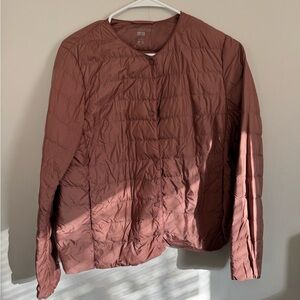 Uniqlo Rust Down Quilted Jacket